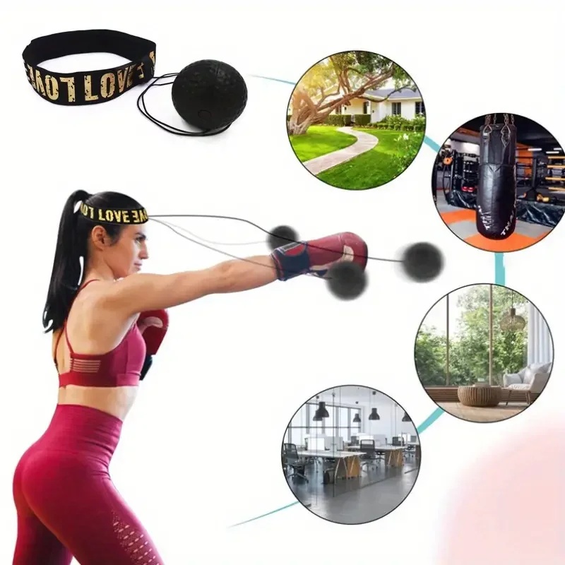 Sports Equipment Meaning - 1/3Pcs Boxing Speed Ball Head-Mounted Pu