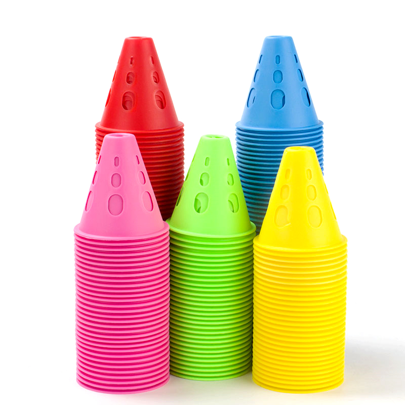 Football Training Cone - 10/20Pcs Hollow Windproof Roller Skating Pile