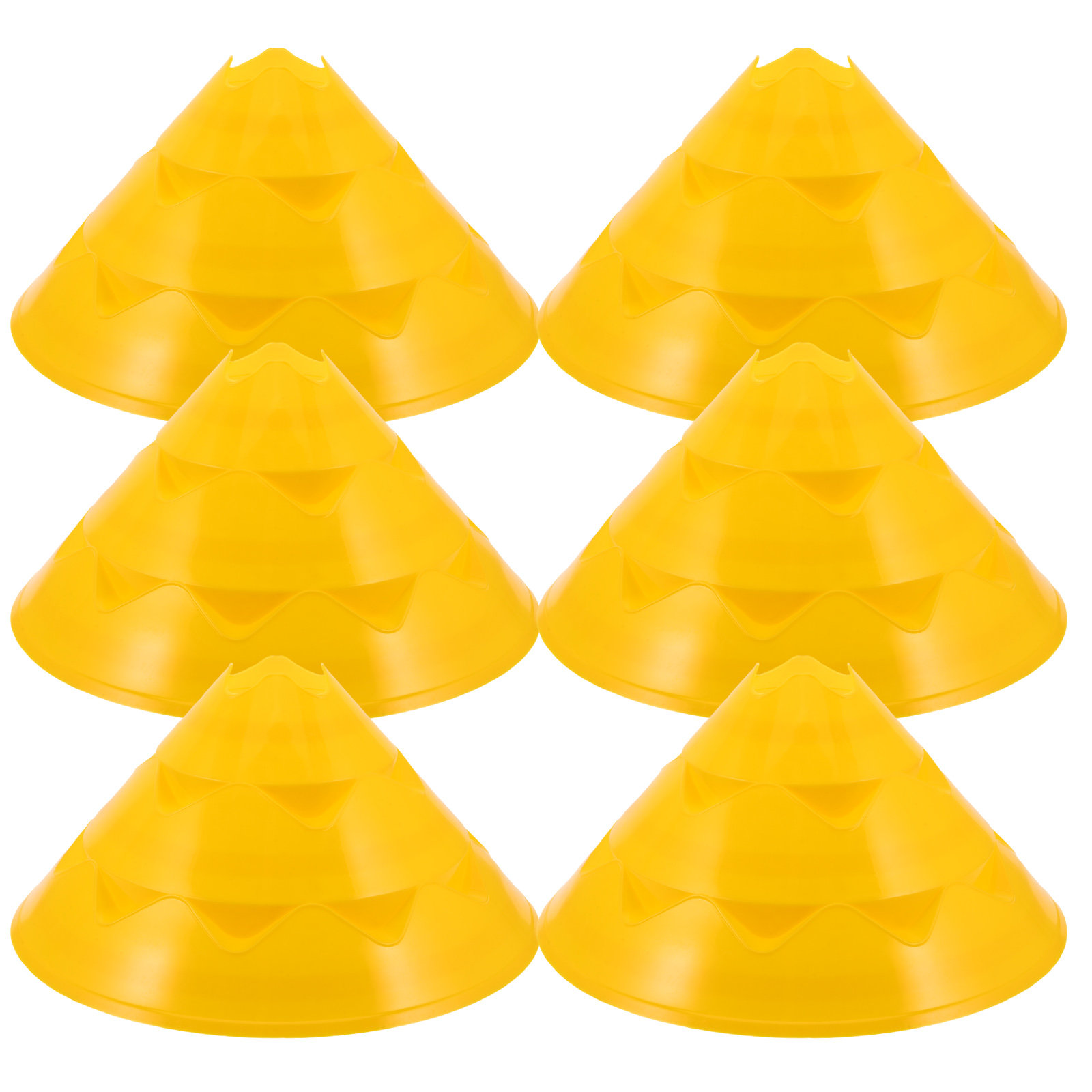 Football Training Cone - 6Pcs Soccer Training Cones 11.59x7.39 Yellow