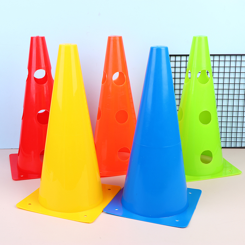 Football Training Cone - 【5Pcs 32CM Barrier Football Road Flat