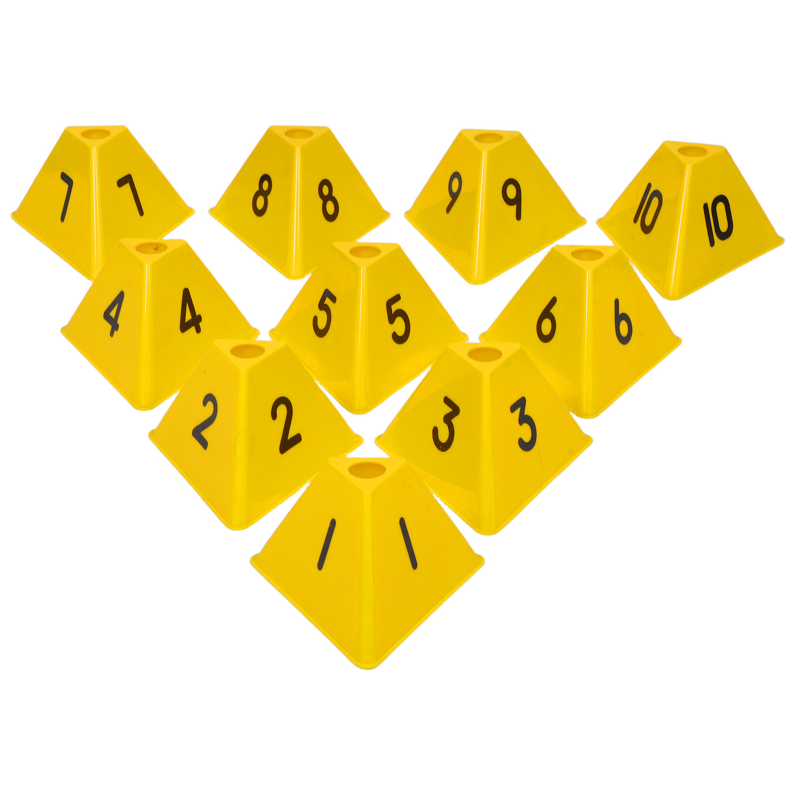 Football Training Cone - 10Pcs Football Training Marker Cones Numbered