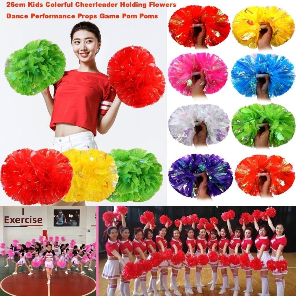 26cm Kids Game Pom Poms Multic - Cheerleading Pom Pom recension och pris