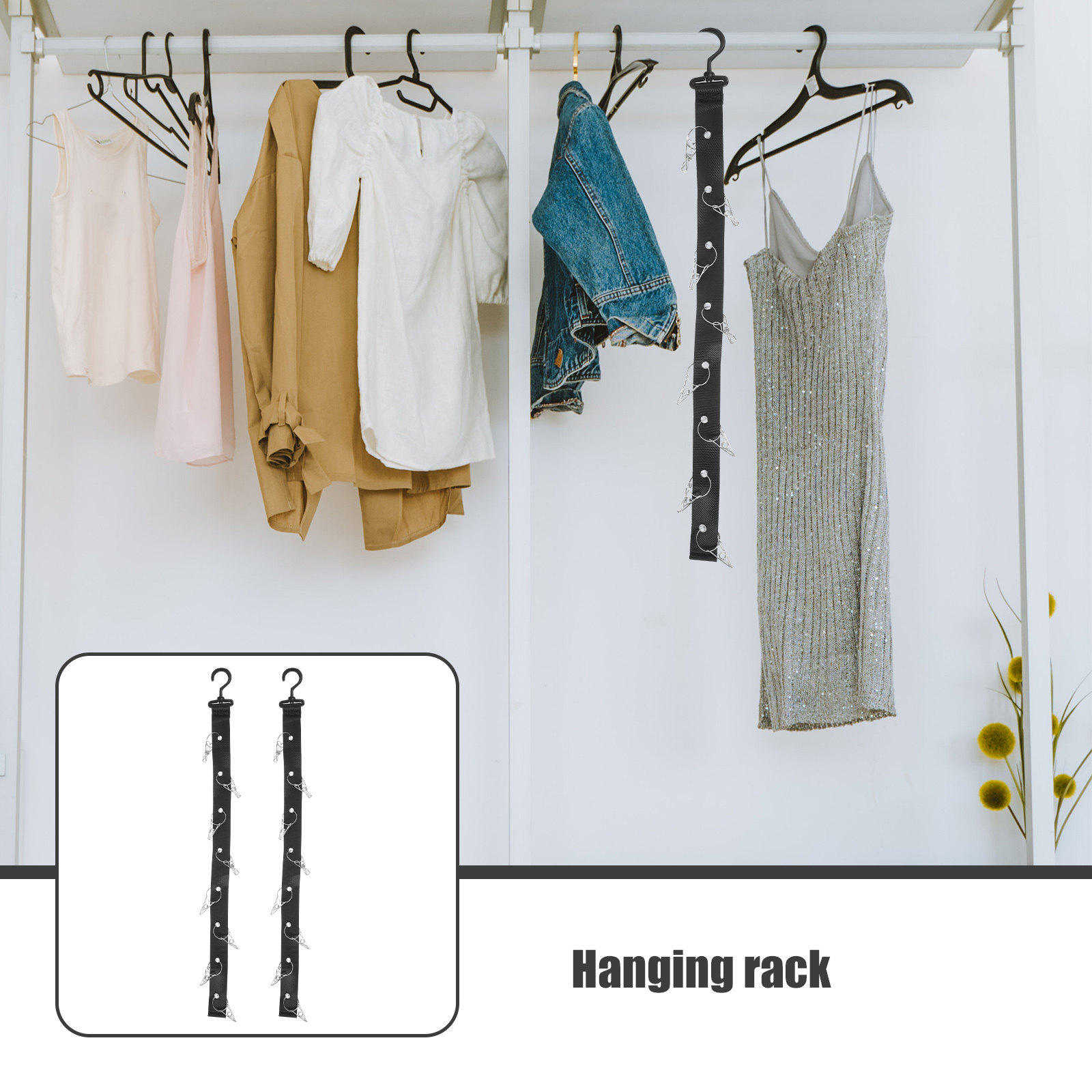 2Pcs Hanging Drying Rack Porta - Sports Equipment Drying Rack recension och pris