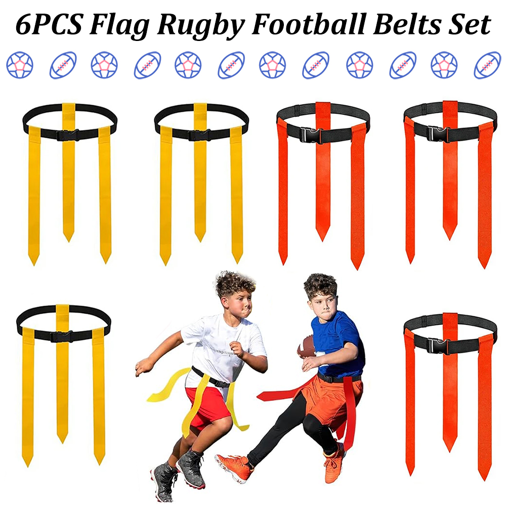 6PCS Flag Football Belts Set A - Sports Equipment Football recension och pris