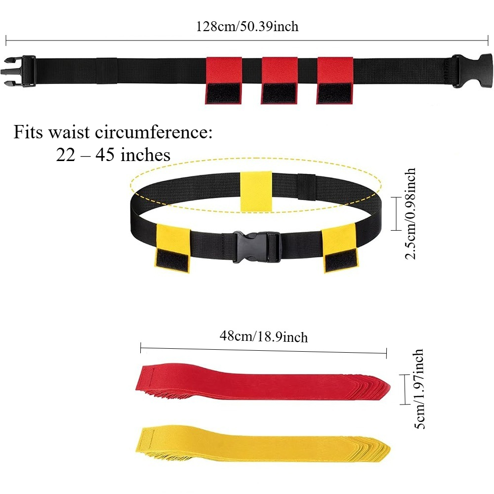 6PCS Flag Football Belts Set A - Sports Equipment Football recension och pris