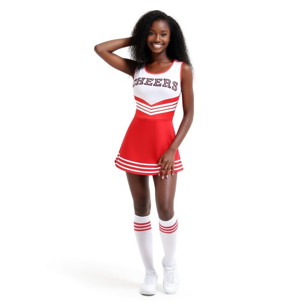 Sleeveless Cheerleader Uniform - Cheerleading Pom Pom recension och pris