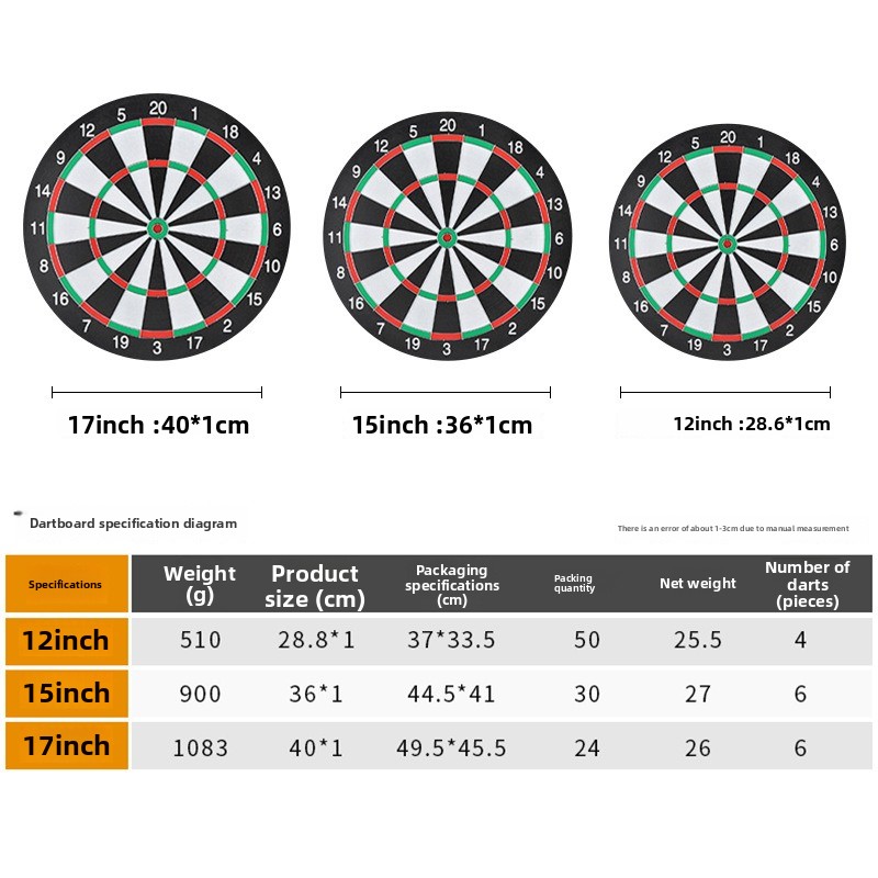 12/15 Inch Dart Board Game Set - Spike Ball Game recension och pris