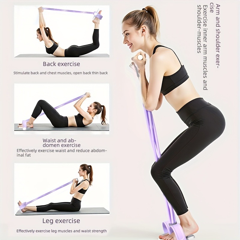 4-Tube Pedal Resistance Band M - Sports Equipment Meaning recension och pris