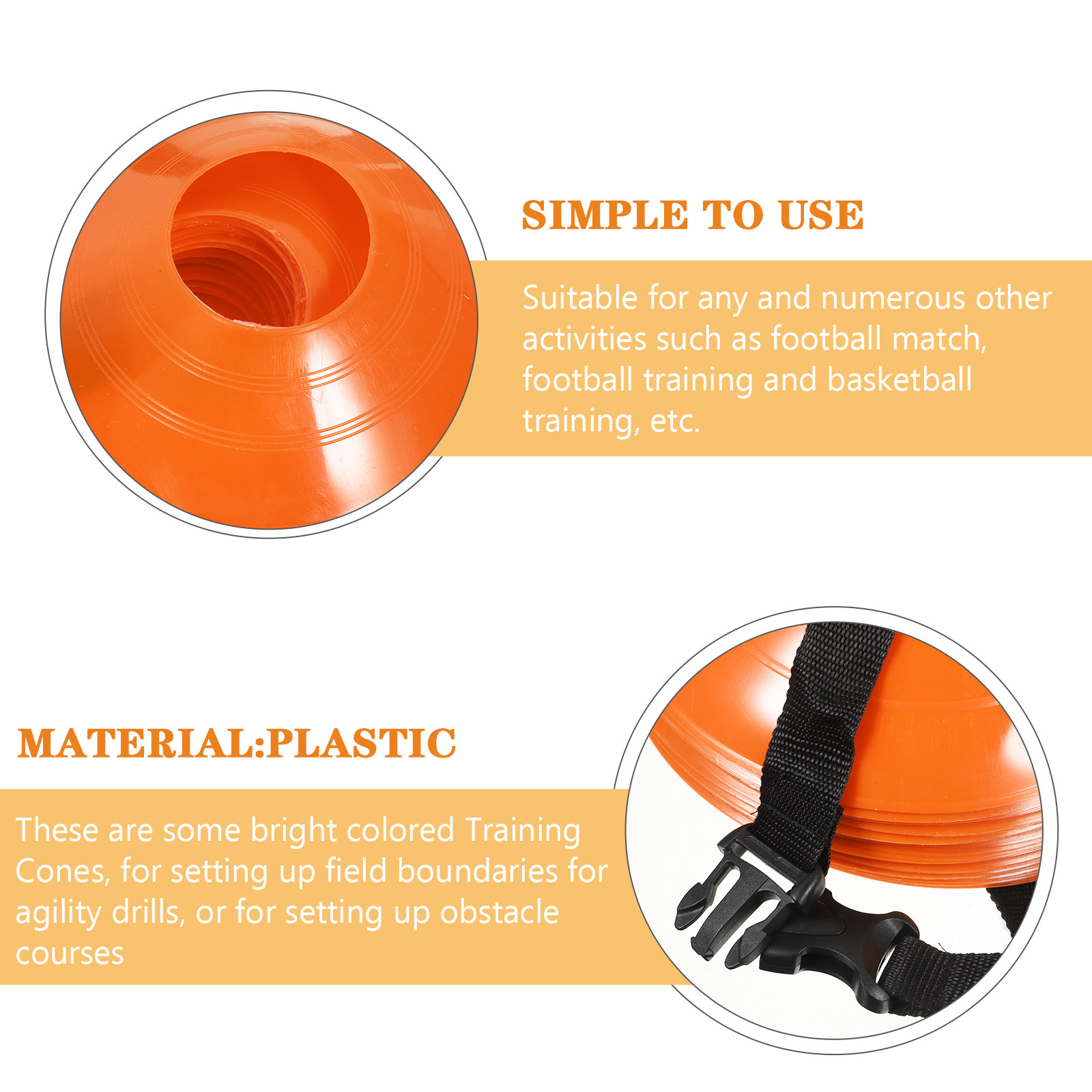 1Set Soccer Training Cones Dur - Football Training Cone recension och pris