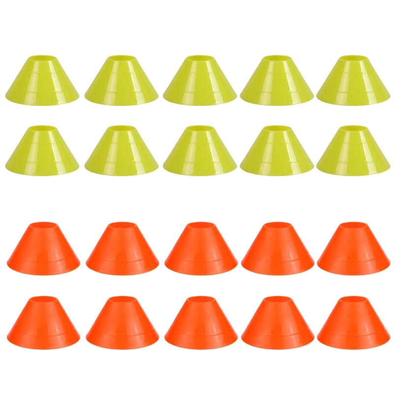 10x/Set Soccer Cones with Hold - Football Training Cone recension och pris