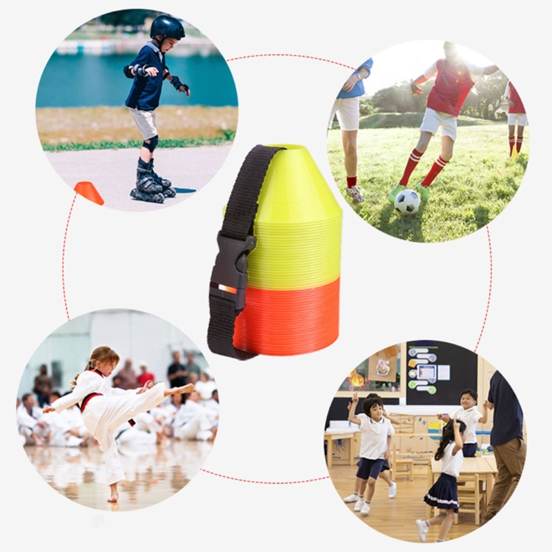 10x/Set Soccer Cones with Hold - Football Training Cone recension och pris
