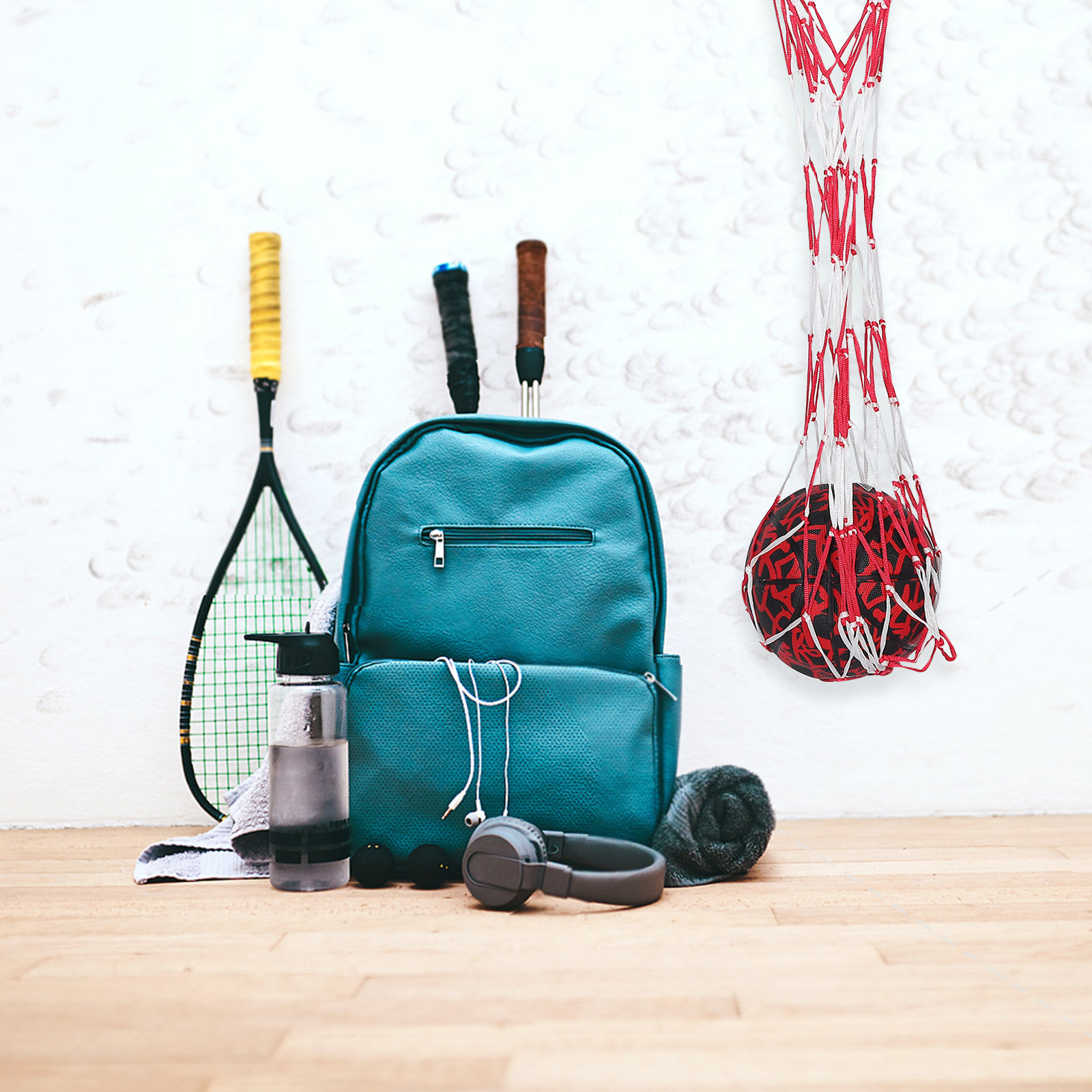 Mesh Ball Storage Bag Portable - Sports Equipment Football recension och pris