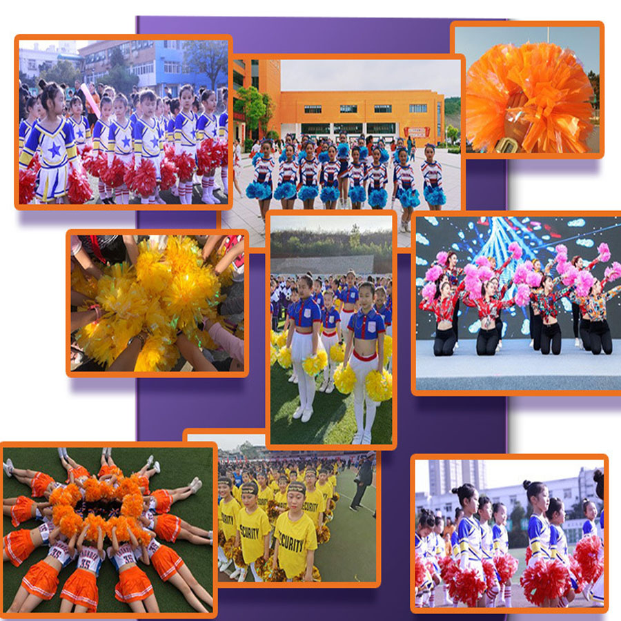 1Pcs Metallic PET Cheerleader  - Cheerleading Pom Pom recension och pris