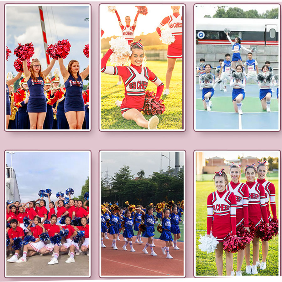 1Pcs Metallic PET Cheerleader  - Cheerleading Pom Pom recension och pris