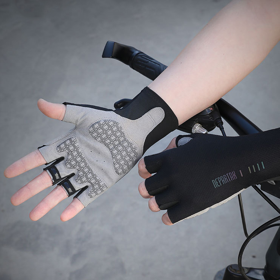 New Team cycling Gloves Half F - Sports Equipment And Names recension och pris