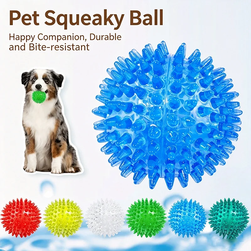 TPR Squeaky Spiked Dog Ball Ch - Spike Ball Game recension och pris