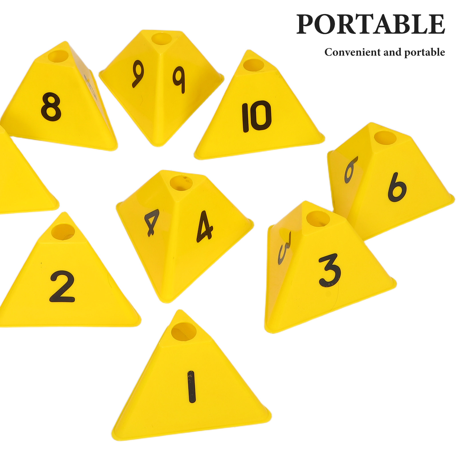 10Pcs Football Training Marker - Football Training Cone recension och pris