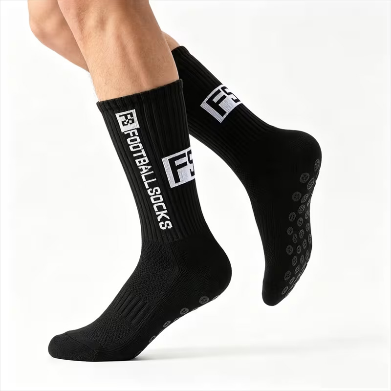 1 Pair Grippy Sports Crew Sock - Sports Equipment Football recension och pris