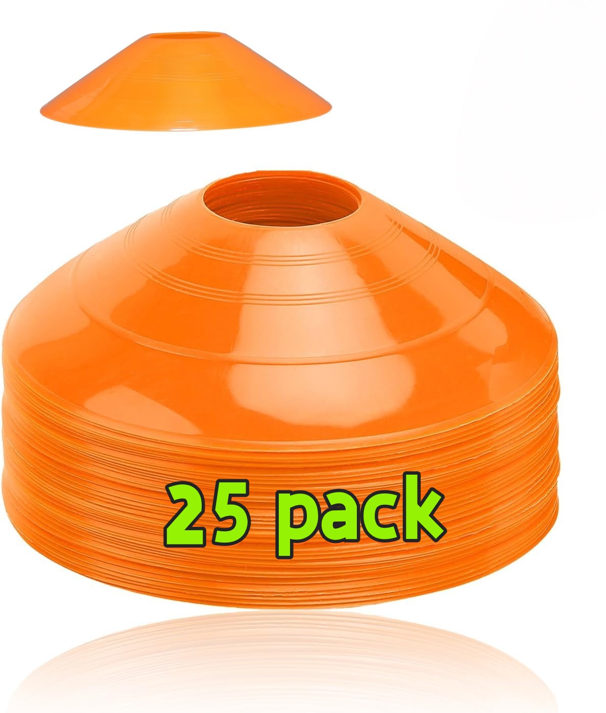 25 Pack football cone plate  f - Football Training Cone recension och pris