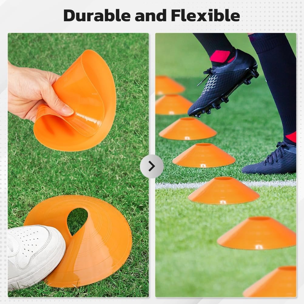 25 Pack football cone plate  f - Football Training Cone recension och pris